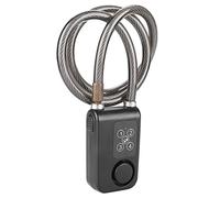 BICYCLESS Alarm Lock with 110dB Anti Theft Siren, 4-Digit Password Cable Lock Water Proof for Mountain Bike Road Bike Motorcycle Scooter (Batteries Not Included)