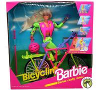Bicyclin Barbie Doll Barbie Really Rides 1995 Mattel 11689
