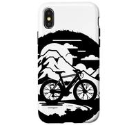 Bicyclist Graphic Mountain Bike Trials Case for iPhone X/XS