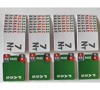 Bid Pal - Bridge Bidding Boxes Refills - Plastic Lacquered - Sets of 4