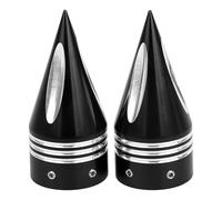 BID4ZE Black Cut Front Axle Nut Cover For Harley Dyna Electra Glide Road Glide Road King Street Glide Sportster 1200 Tri Glide 2008-2023 Heritage Softail Fat Boy 2007-2023