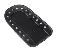 BID4ZE Black PU Leather Rear Fender Bib Solo Seat Cover Compatible With Harley Softail Custom FXSTC Deluxe EFI FLSTNI Standard EFI FXSTI 2006-2010 Fatboy FLSTF 2007-2017