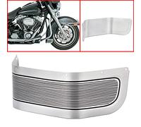 Bid4ze Chrome Front Fender Trim Skirt Motorcycle Aluminum Front Fender Skirt Compatible with Harley Electra Glide, Road King, Street Glide, Road Glide, Tri Glide 2014-2023