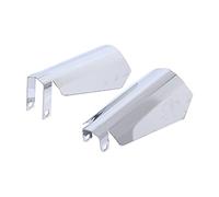 BID4ZE Chrome Memphis Shades Coffin Cut Handguard Hand Guard Wind Cold Protector For Harley Touring Road Glide Road King 1996-18 & FXR's Sportster Suzuki