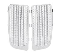 BID4ZE Motorcycle Chrome Radiator Grills Lower Fairing Cover Compatible With Harley Ultra Limited FLHTK 2014-2023 Road Glide Ultra FLTRU 2016-2023 Tri Glide Ultra FLHTCUTG 2014-2019