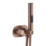 Bidet Brushed Rose Gold Brass Bidet Faucet Wall Mount