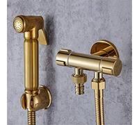 Bidet Faucet Brass Handheld Hygienic Shower Head Toilet Corner Valve - Water Saving Bidet Spray for Comfortable Cleaning