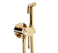Bidet Faucet Rea Lungo Loop Diamond Golden , Brass