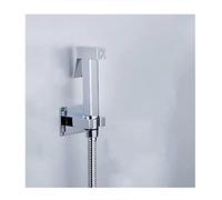 Bidet Faucet, Single Cold Handheld Toilet Bidet Sprayer Douche Kit Chrome Hand Held Shower Faucet(D SET)