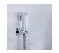 Bidet Faucet, Single Cold Handheld Toilet Bidet Sprayer Douche Kit Chrome Hand Held Shower Faucet Stainless Steelcopper Valve Jet Set,B Set