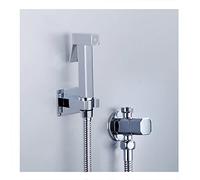 Bidet Faucet, Single Cold Handheld Toilet Bidet Sprayer Douche Kit Chrome Hand Held Shower Faucet Stainless Steelcopper Valve Jet Set,B Set