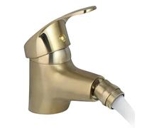 Bidet Mixer Bidet Faucet Bathroom Brushed Gold Solid Brass Basin Faucet Basin Faucet Spout Tap Hot Cold Deck Mounted