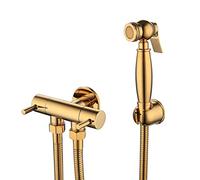 Bidet Sprayer for Toilet, All Copper Bathroom Concealed Hot and Cold Bidet Spray Set, Handheld Portable Cloth Diaper Sprayer, Wall Mounted Bidet Faucet