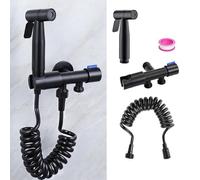 Bidet Sprayer for Toilet, High-Pressure Toilet Water Spray Bidet Attachment, Powerful Handheld Bidet Sprayer with Dual Control Valve, Ideal for Personal Hygiene Multi-Purpose Cleaning, Stainless Steel