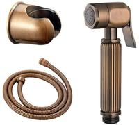 Bidet Sprayer Kit for Toilet - Brass Handheld Toilet Spray with Shower Hose, Cold Water for Bathroom & Pet Bath - Wall Mounted Cloth Diaper Washer