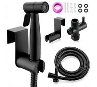 Bidet Sprayer Kit for Toilet - TEKXDD Hand Held Sprayer Set Stainless Steel, 1.5m Hose & T-Adapter, for Toilet Cleaning, Pet Bath, Personal Hygiene