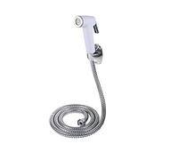 Bidet Sprayer Set, Handheld Douche Shower Sprayer with Hose and Bracket for Pet Washing, Bathroom or Toilet Cleaning - White