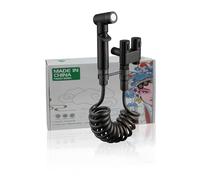 Bidet Sprayer Set, Portable Shower, Bidets Attachment for Toilet UK, Bidet Shower with Extendable 2m Hose & Dual Control Valve Sprayer, Muslim Shower, Bath taps with Shower Attachment (Black-T)