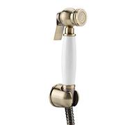 Bidet Sprayer with Cold Water Brass Wall Mounted Portable Handheld Bidet Faucet Set Bathroom Shower Bidet Tap for Personal Hygiene, Cloth Diaper Washer, Bronze