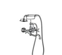 Bidet Sprayer， with Telephone Shaped Handheld Shower, Hot and Cold Water Mixer Tap,Gold(Chrome)