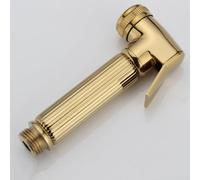 Bidet Toilet Spray Chrome Douche Muslim Shower Shattaf Zinc Alloy Handheld Head Bathroom Fixtures Accessories(Gold)