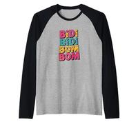 Bidi Bidi Bom Bom Latina Music Lover Design Raglan Baseball Tee