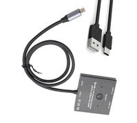 BiDirectional 8K USB C Switcher For 2Computers With Fast 100W Charging 10Gbps Data Transfer Ideal For MultiDevice Use Type C Video Hubs