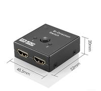 Bidirectional Converter 2.0 5.5cm Portable Size Bidirectional | 1-in-2-out mode, mirror display only, HD resolution, lightweight design, black finish