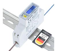 Bidirectional Electricity Meter [WS100-1942-MID 24] Import and Export Energy with 2x S0 Pulse Output (Import/Export), High Load Capacity up to 100A, Slim Design, User-friendly LCD LCD