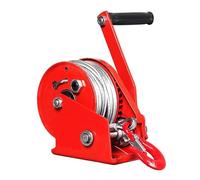 Bidirectional Manual Winch 800kg Capacity 4:1 Gear Ratio Marine Hand Crank Winch with Bearings 10m 32.8ft Rope Perfect for Boating Sailing and Outdoor Use.