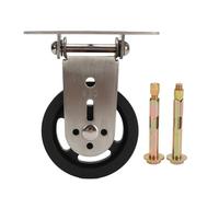 Bidirectional Pulley Wheel, Gym Pulley with Silent Rotation and Rust Proof Stainless Steel Bracket, 360 Degree Swivel Traction Wheel for Home Fitness Cable System (Plastics)