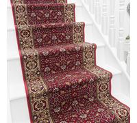 runrug Stair Runner Carpet - Durable, Non-Slip, 5.4mm - 'Bidjar' in Red | Size: 100 cm x 630 cm runrug Red 100 cm x 630 cm