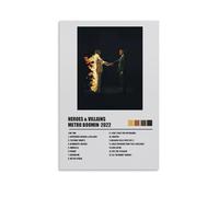 BIDNSNHKJ Metro Boomin Heroes & Villains Room Decoration Poster Print Wall Art Decoration Canvas Poster Aesthetic Poster for Bedroom Living Room Wall12x18inch(30x45cm) Unframe-style