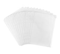 Bidponds 12PCS A5 Binder Pockets,6 Holes Budget Cash Envelopes for Budgeting, Clear Plastic Zipper Pouch for A5 Budget Planner Binder,Money Organizer