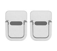 Bidponds 2 PCS Portable Laptop Stand,Keyboard Riser,Mini Aluminum Laptop Feet Lifter,Invisible Self Adhesive Foldable Laptop Riser,Keyboard Kickstand,Suitable for 12,13,14,15,17 Inches Laptop,Silver