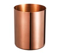 Bidponds Rose Gold Pencil Holder for Desk, Stainless Steel Pencil Cup, Pen Holder Cup, Pen Pot, Vases Flower Pot, Makeup Brush Holder, Desktop Accessory Stationery Organizer