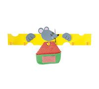 Bieco 23000010 Children's Clothes Rack Mouse with 5 Hooks Approx. 60 cm