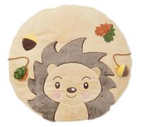 Bieco Baby Play Mat Ø 70 cm | Hedgehog Motif Activity Mat | Baby Crawling | Suitable for Play Gyms | Plush | Crawl for Stand