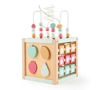 Bieco Berry FSC® Sustainable Wood Motor Cube for Children from 1 Year Old, Montessori Activity Cube