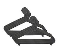 Bieco Children's Clothes Hangers 16 Pcs Black | Length Approx. 30 cm | Baby Clothes Hangers | Plastic for Kids | Baby Organiser for Wardrobe