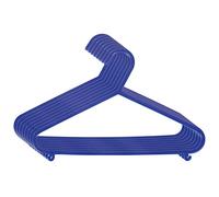 Bieco Children's Clothes Hangers 8 Pack Dark Blue | Approx. 30cm Long | Baby Clothes Hangers | Plastic | Baby Wardrobe Organiser