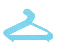 Bieco Children's Clothes Hangers, 8 Pack, Light Blue | Approx. 30 cm Long | Baby Clothes Hangers | Plastic for Baby and Children | Wardrobe Organiser
