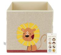 BIECO Children's Storage Box | Lion Design 36L Foldable | Cute Toy Box for Kallax Shelf | Storage 33x33x33 cm | Kallax Boxes for Toy |