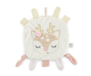 BIECO Crinkle Cloth Baby Deer | Comfort Blanket Baby with Crinkle Effect | Comfort Blanket Baby Boy and Girl | Baby Grasping Toy Baby | Crinkle Baby Cuddle Blanket with Toy for Gripping