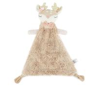 BIECO Cuddly Mouse Toy with Comforter, 30 cm, Beige, Grey, Soft, Animal Print, Baby/Toddler