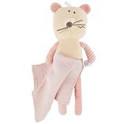BIECO Cuddly Toy Mouse with Comforter 30 cm Mouse Cuddly Toy Crocheted Soft Baby Soft Toy Mouse for Cuddling Mouse Cuddly Toy Baby Crochet Cuddly Toy for Babies Baby Cuddly Toys