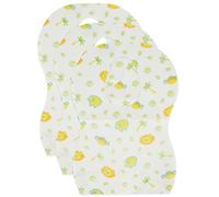 BIECO Disposable Baby Bibs | 30 Pack Cellulose Bibs | Ideal for Travel | Baby Weaning | White with Fun Designs | Tie-On | Shower Gifts