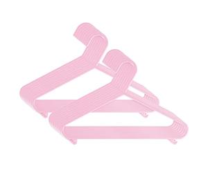 Bieco Hangers Baby Child Hanger Baby Hangers Plastic Hangers for Wardrobe Storage Cabinet Length 29.5cm, 16 Pieces, Pink, Small, ArtN 90016141