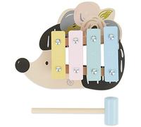 Bieco Hedgehog Xylophone - Pastel Coloured Musical Instrument for Babies & Toddlers 12+ Months - Early Music Education - Wooden Xylophone Toy for Kids