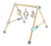 Bieco Height Adjustable Play Tracker | Wooden Baby Play Arch | Baby Mobile Activity Center Gym Toy | Bear Design